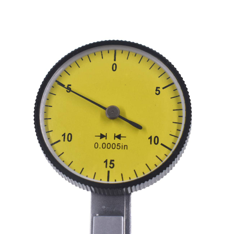 [Australia - AusPower] - HGC Precision Yellow 0.030" Test Indicator 0. 0005" GR Dial Reading 0-15-0 New 