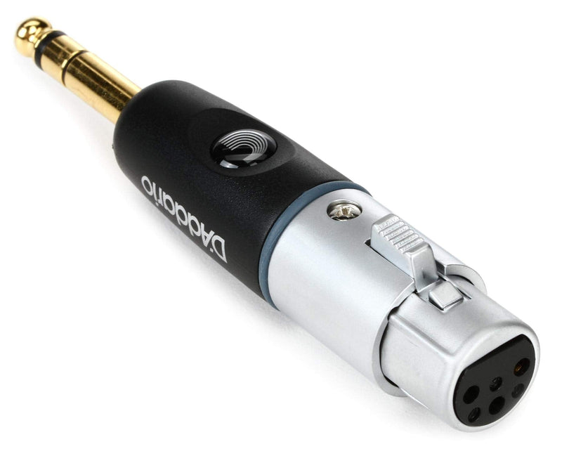 [Australia - AusPower] - D’Addario PW-P047AA ¼” Male Balanced to XLR Female Adapter – Adapt a Balanced Signal from XLR to ¼” TRS or Vice Versa – Premium Quality Components for Maximum Power and Signal Transfer Original Version 