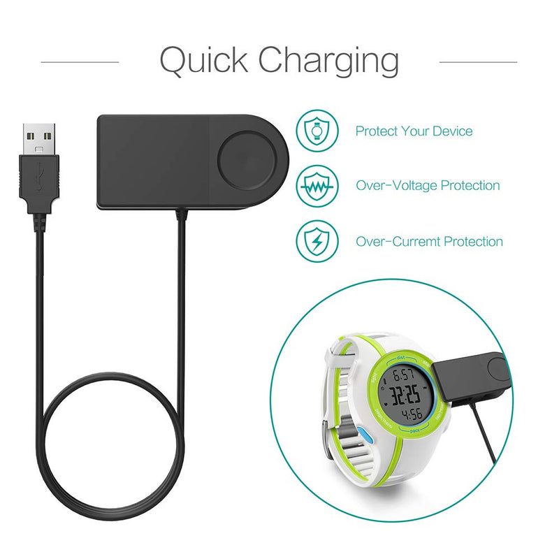 [Australia - AusPower] - TUSITA Charger Compatible with Garmin Forerunner 110 210, Approach S1 - USB Charging Cable 100cm - GPS Smartwatch Accessories 