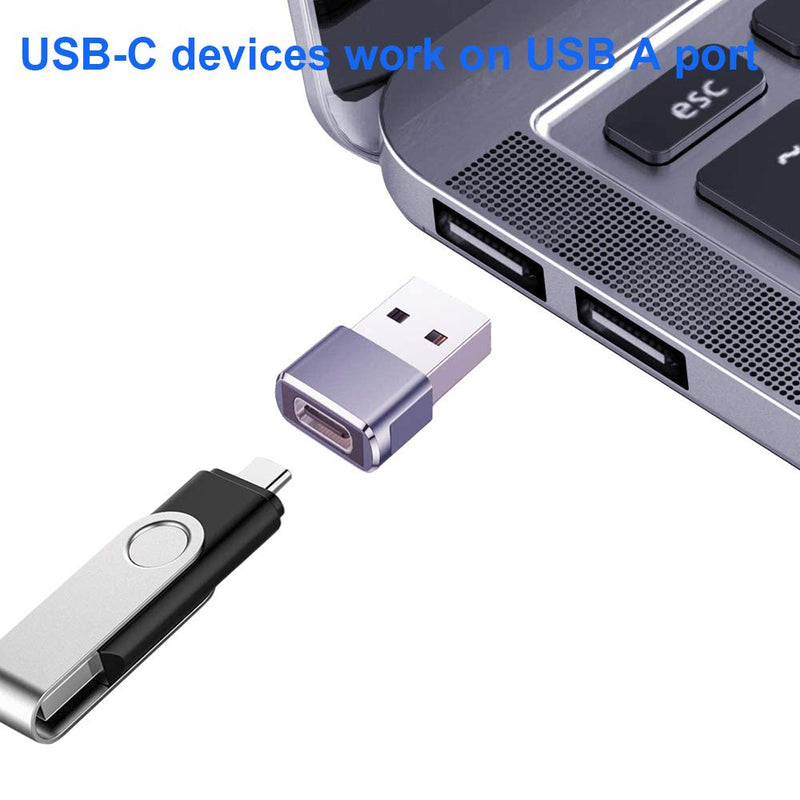 [Australia - AusPower] - USB C Female to USB Male Adapter 2Pack and Micro USB to USB C Adapter 4Pack 