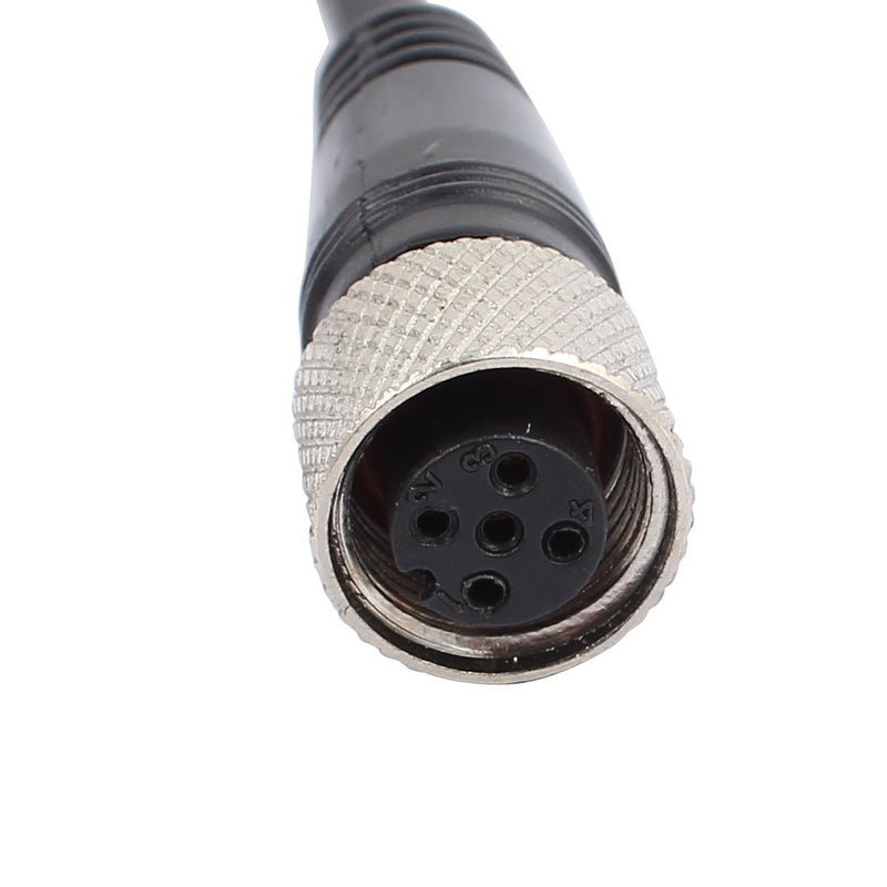 [Australia - AusPower] - Uxcell a16110400ux0295 M12 Female Straight 5 Pins Connector Aviation Socket Electrical Cable 5M Gray 