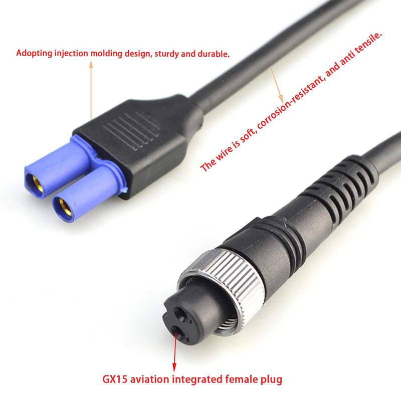 [Australia - AusPower] - kzfuli 8.85 Foot/16.4 Foot EC5 Connection Cable is Compatible with The Daiwa/Shimano Electric Reel Power Cord. (8.85ft) 8.85ft 