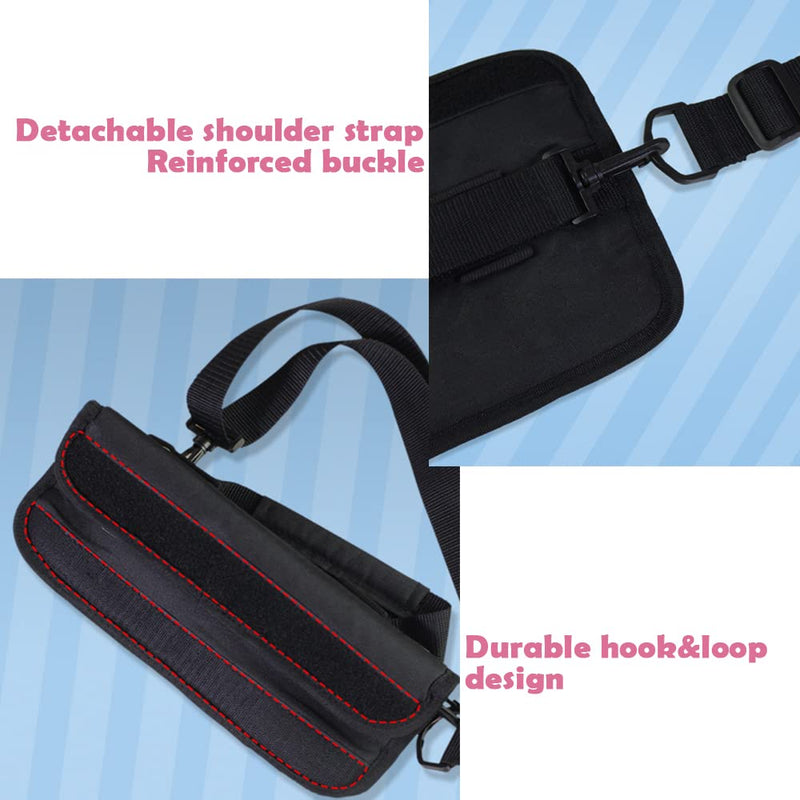 [Australia - AusPower] - Mini Golf Club Bag Lightweight Shoulder Carrier Driving Range Practice Pack Portable Course Training Travel Case Foldable Sunday Bag Holding 3-5 Golf Clubs for Men Women Golfer Black 