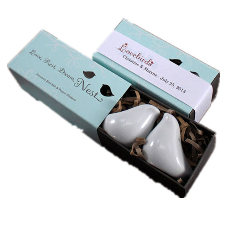 [Australia - AusPower] - Windspeed 1 Pair Love Bird Salt and Pepper Shakers Caster Gift box 
