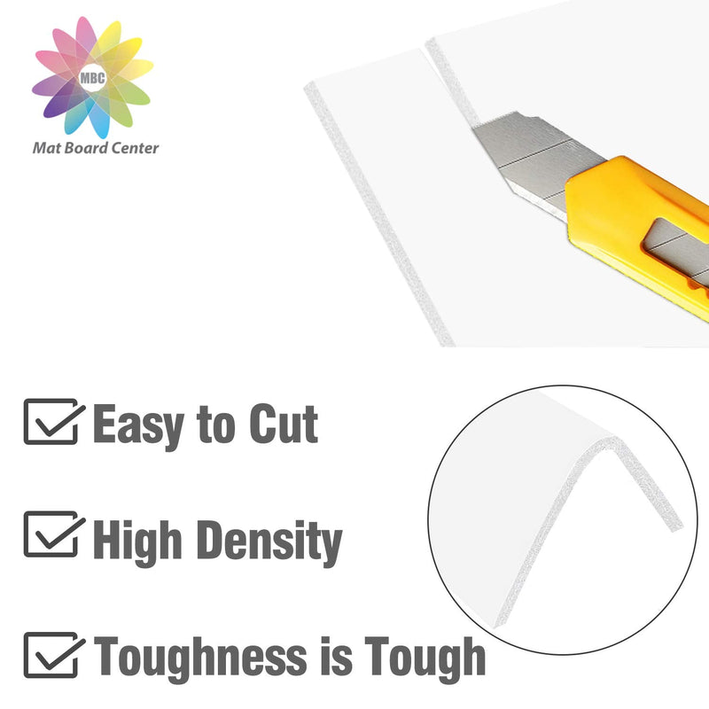 [Australia - AusPower] - Mat Board Center, Pack of 10 Foam Boards, 11x14 inch (Many Sizes Available) 1/8" Thick, White Foam Boards (Acid-Free) 