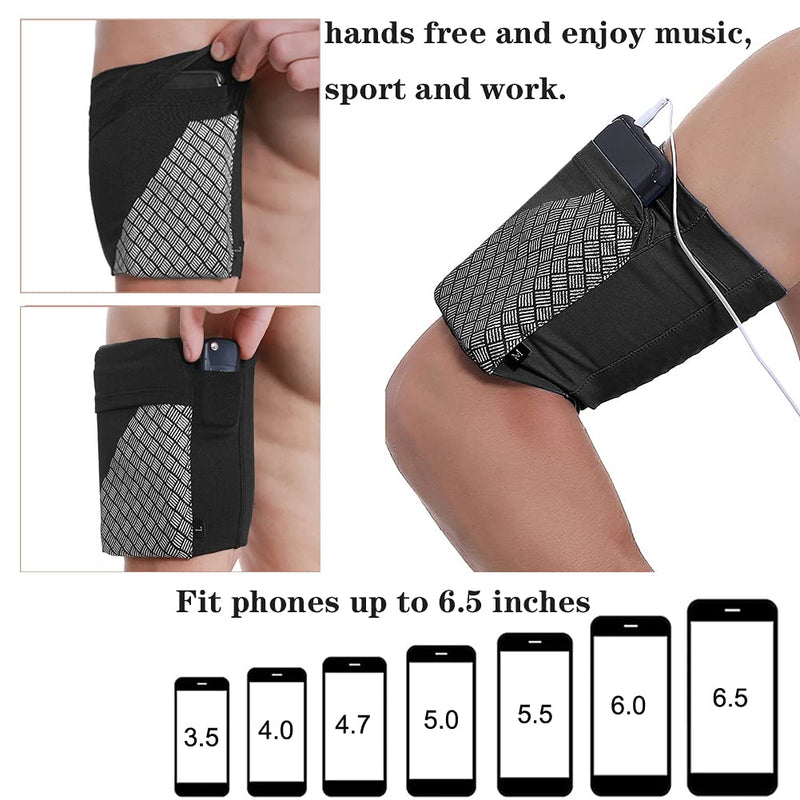 [Australia - AusPower] - Universal Sports Armband for All Phones. Cell Phone Armband for Running, Fitness and Gym Workouts (iPhone X/8/7/6/Plus,Samsung Galaxy S9/S8/S7/S6/Edge/Plus & LG, More) Black, X-Large 