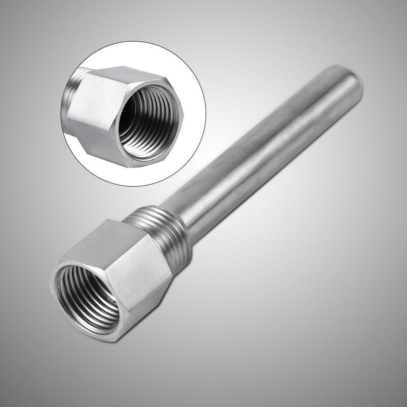 [Australia - AusPower] - Thermowell Stainless Steel 1/2"NPT Threads for Temperature Sensors Temperature Instruments Thermometer 