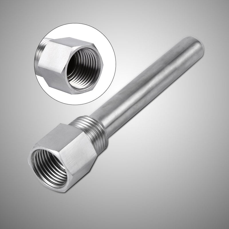 [Australia - AusPower] - Stainless Steel Thermowell 1/2"NPT Threads for Temperature Sensors Thermowells, Temperature Instruments Thermometer 