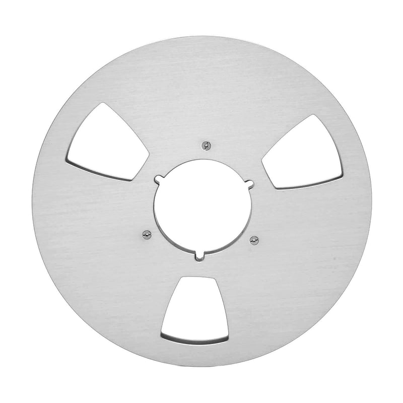 [Australia - AusPower] - Empty Take Up Reel, 3 Hole 1/4 10.5 Inch Empty Take Up Reel Universal Reel Tape Player Opening Machine Part (Silver) Silver 