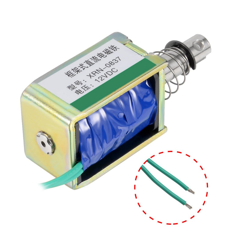 [Australia - AusPower] - uxcell DC 12V 20N 10mm Stroke Pull Type Open Frame Solenoid Electromagnet XRN-0837 