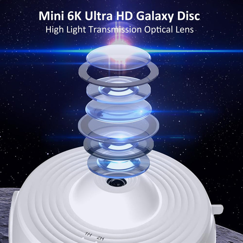 [Australia - AusPower] - Star Projector,FLEVO Planetarium Projector for Bedroom Ultra Clear Galaxy Night Light with 4K Replaceable 12 Galaxy Discs 360 Degree Rotation Real Sky Light for Kids Room Birthday Valentines Gift 