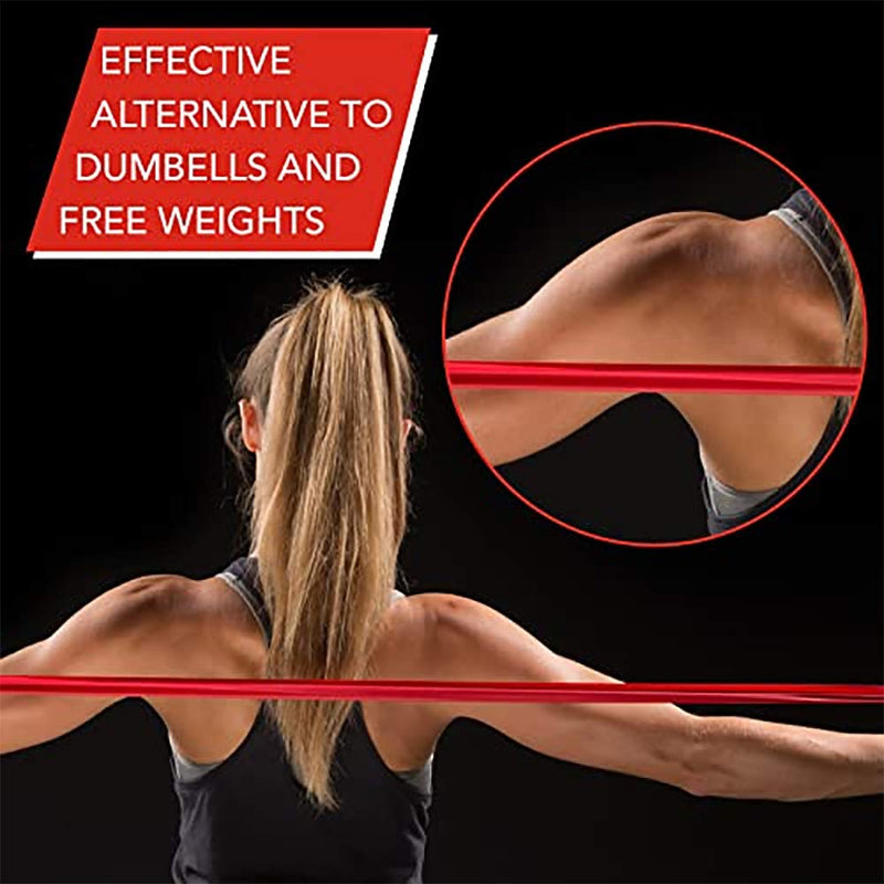 [Australia - AusPower] - THERABAND Resistance Band Set, Professional Latex Elastic Bands for Upper & Lower Body, Core Exercise, Physical Therapy, Lower Pilates, At-Home Workouts, & Rehab, 5 Foot, Yellow, Red & Green, Beginner 