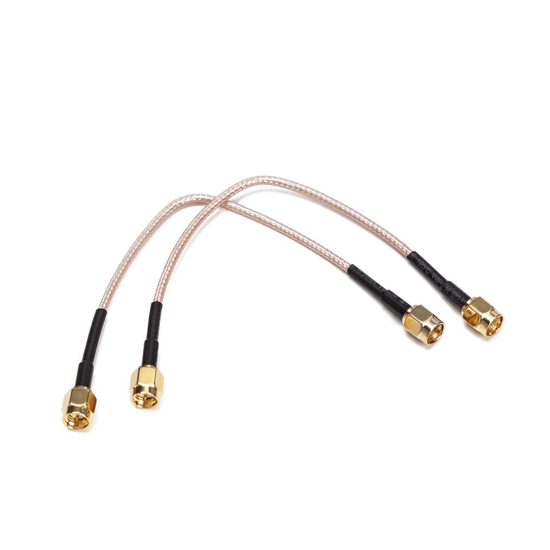 [Australia - AusPower] - SMA Male to SMA Male Cable 6inch 15cm, RFAdapter RG316 RF Coaxial Coax Antenna Extender Cable Adapter Jumper 0.5ft 1 Pack 