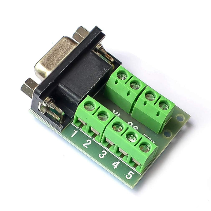 [Australia - AusPower] - Hailege 2pcs DB9 Female Adapter RS232 to Terminal RS232 Serial to Terminal DB9 Connector Convert Adapter 