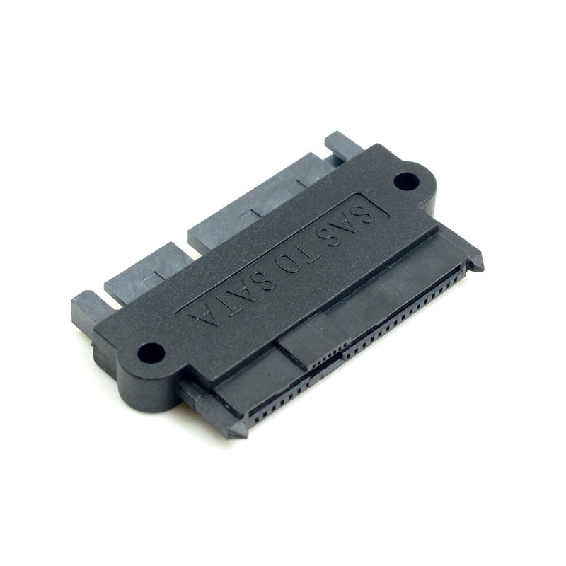 [Australia - AusPower] - CY SATA Hard Disk Drive Raid Adapter with 15 Pin 7 Pin + 15 Pin to SFF-8482 SAS 22 Pin Converter Adapter Straight 