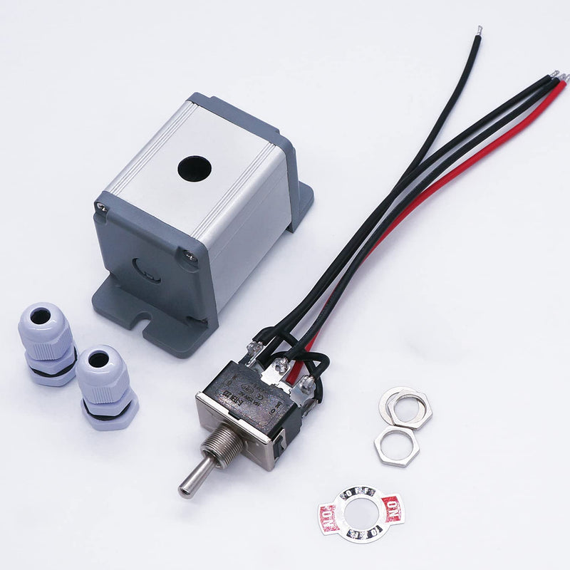 [Australia - AusPower] - TWTADE Momentary Polarity Reverse Switch Mount Box Control Motor Up down DC 12V 10A (ON)-Off-(ON) AC 110V-220V Rocker Toggle Boat Switch With Wire H-018 Momenatry 