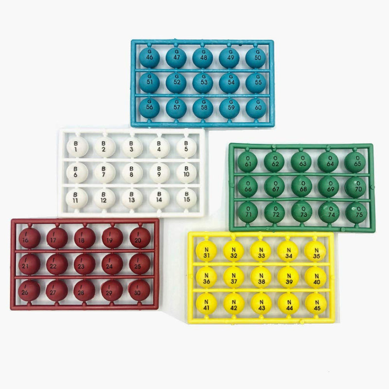 [Australia - AusPower] - Yuanhe 3/5 inch Multi-Color Plastic Replacement Bingo Balls for Bingo Games ¡­ 15mm diameter 