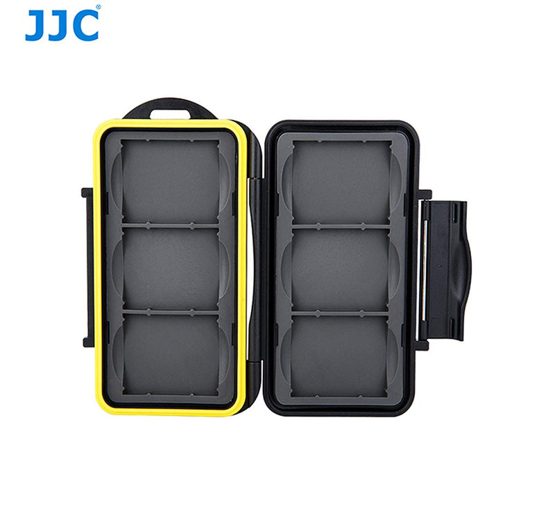 [Australia - AusPower] - Water Resistant JJC MC-CF6 Memory Card Hard Case for 6 Pcs CF Cards with Lock 