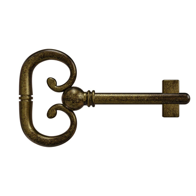 [Australia - AusPower] - KY-8B (D-1902) for Roll Top Desk Lock Key (Antique Brass) Antique Brass 