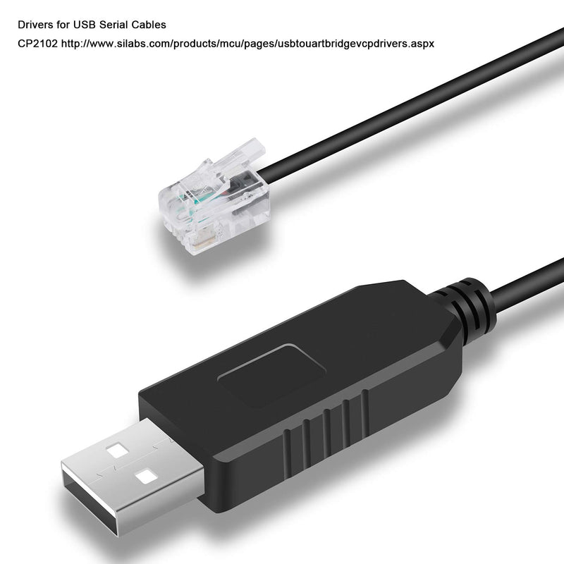 [Australia - AusPower] - TLS2200 PC to Printer Cable CP2102 USB RS232 Serial to RJ22 Adapter Cable TLS2200 PC Printer Programming Cable 