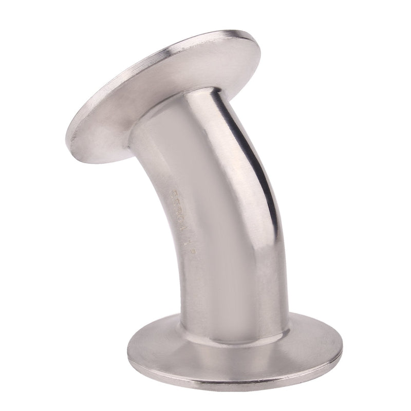 [Australia - AusPower] - DERNORD 45 Degree Elbow | 1 Inch Tube OD Stainless Steel 304 Pipe Fitting Fits Tri Clamp 1.5 inch 1" Pipe OD 