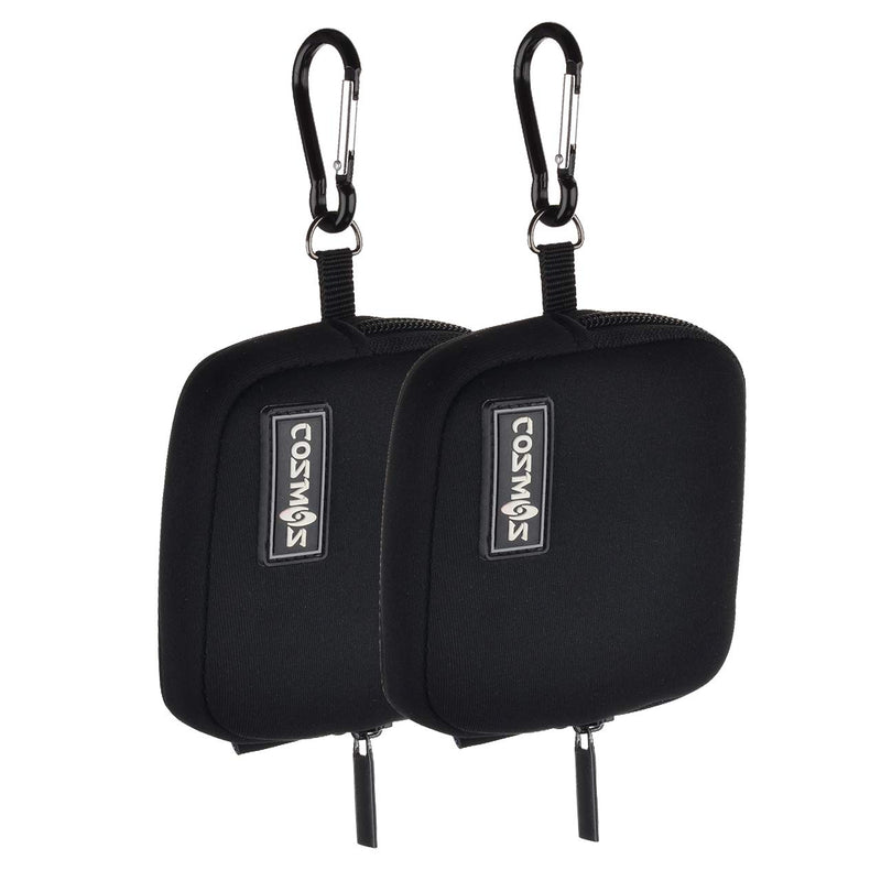 [Australia - AusPower] - CM Pack of 2 Mini Pouch Case Bag Small Travel Storage Carrying Bag Compatible with MagSafe Power Adapter, Laptop Accessories Cables, Cords, USB Drives, Earphones 