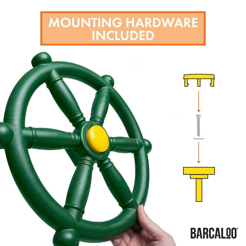 [Australia - AusPower] - Barcaloo Kids Playground Steering Wheel - Pirate Ship Wheel for Jungle Gym or Swing Set 