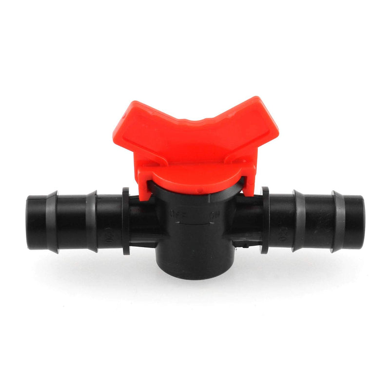 [Australia - AusPower] - DGZZI Barbed Ball Valve 4PCS 3/4-Inch ID in-Line Ball Valve Shut-Off Switch with Hose Barb for Drip Irrigation and Aquariums 