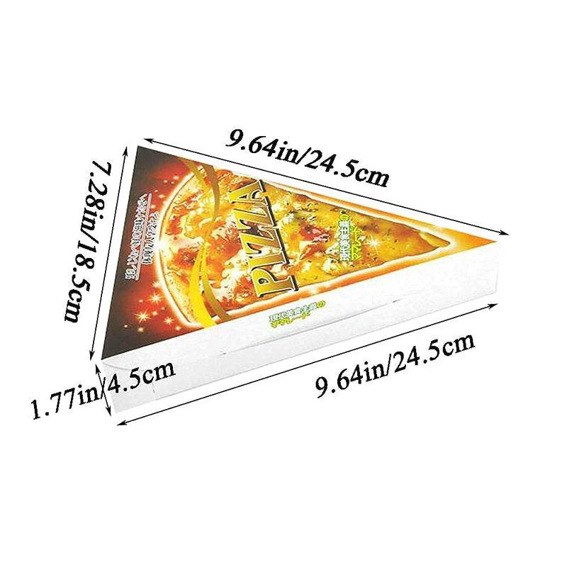 [Australia - AusPower] - Pizza Box, Pizza Carton, Single Slice Pizza Packaging Carton, The Package Includes 20 White Clay Coated Cartons and 20 Inner Pads, 9-1/4 inches Long x 7-1/4 inches Wide x 1-3/4 Inches high 