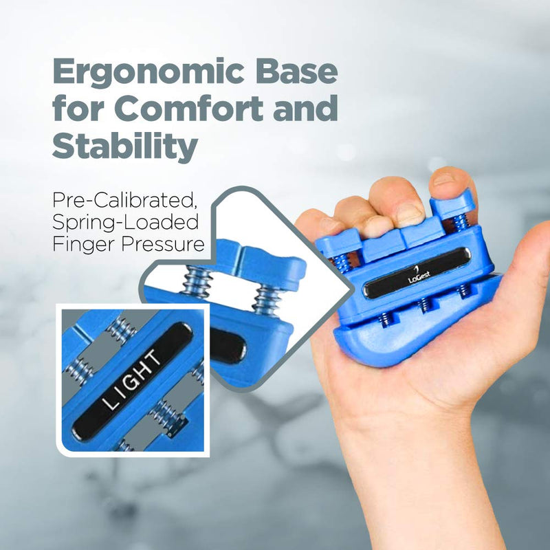 [Australia - AusPower] - Finger Strengthener - Finger Exerciser for Forearm and Hand Strengthener - Hand Grip Workout Equipment for Musician, Rock Climbing and Therapy 
