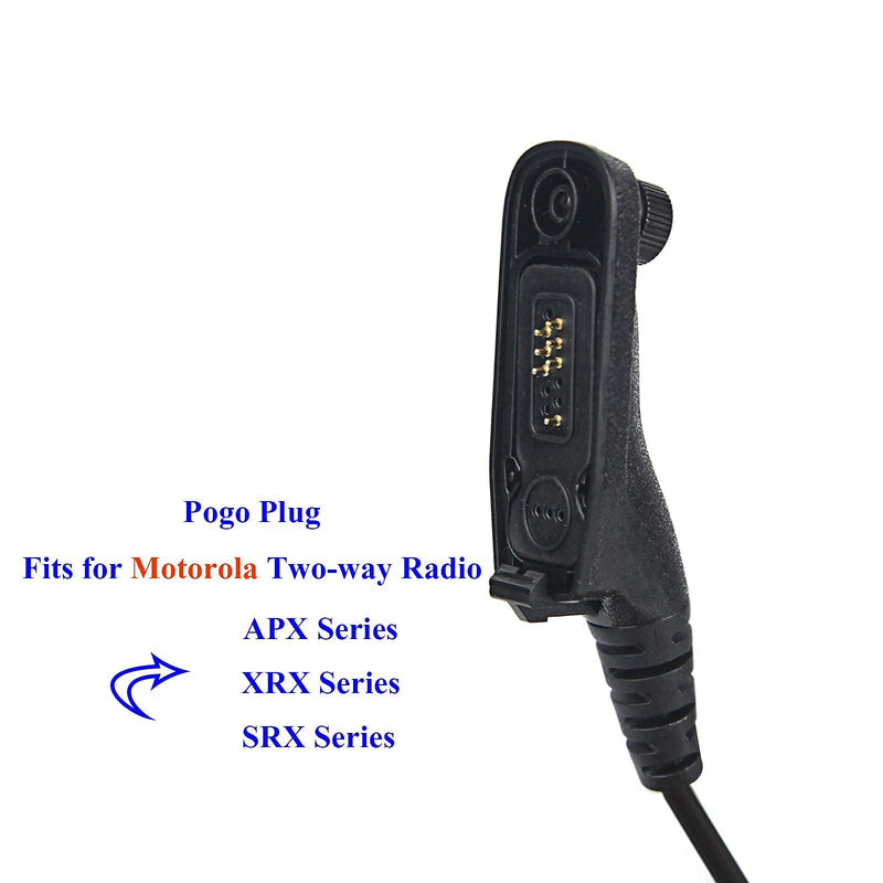 [Australia - AusPower] - WODASEN Shoulder Speaker Microphone for Motorola Radio APX6000 XPR7500e Pogo Pin Head Two Way Walkie Talkie Handheld Remote Speaker Mic with PTT Reinforced Cable 