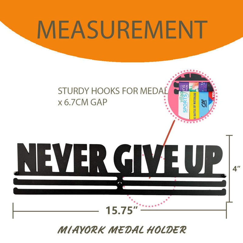 [Australia - AusPower] - Miayork Medal Holder Display Hanger Rack Frame for Over 40 Medals-Sports Medal Hanger and Ribbon Display Holder Rack with Easy Hanging Bars 