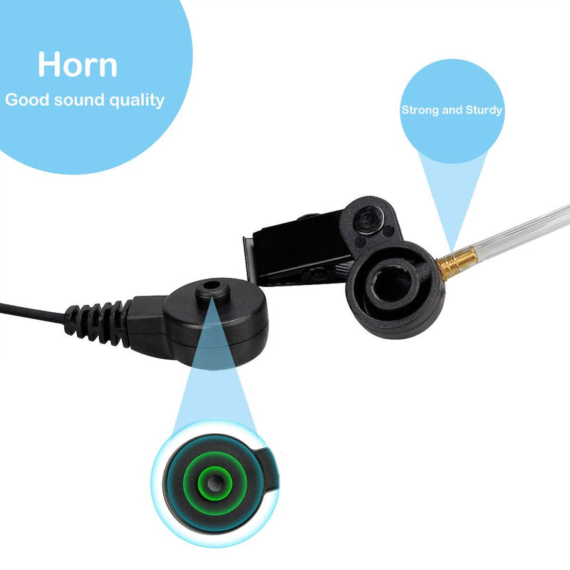 [Australia - AusPower] - Retevis Acoustic Tube Two Way Radio Headset with Mic 2 Pin, Compatible with Retevis RT22 RT21 H-777 RT68 RT15 pxton eSynic 2 Way Radios, Security Walkie Talkie Earpiece with Coil Design(2 Pack) 