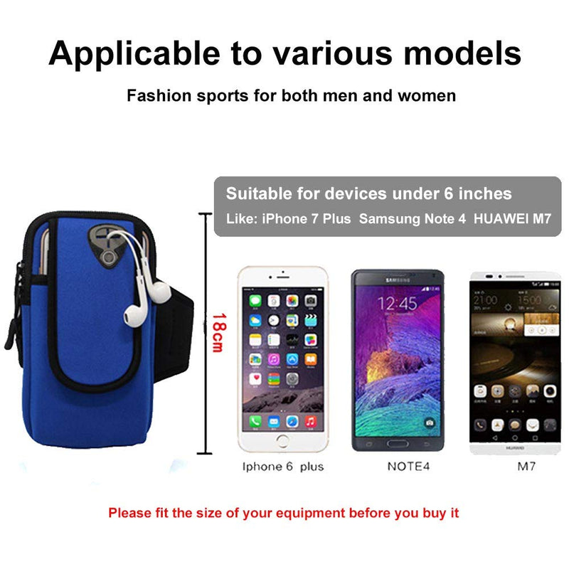 [Australia - AusPower] - Sports Arm Bag,Zouzt Universal Running Armbands Phone Holder Pouch Case with Earphone Hole Bagsfor iPhone 11 11pro Xs Max/Xs/se 8,Galaxy S10 Plus/S10/Note 9/S9/S8/S20 LG (Black) black 