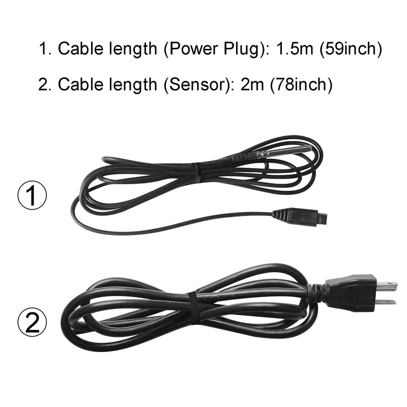 [Australia - AusPower] - GOQOTOMO Smart Temperature Controller Thermostat Heating and Cooling Mode for Homebrew Fermenter Greenhouse Terrarium 100-240VAC NTC Sensor Improved Version 