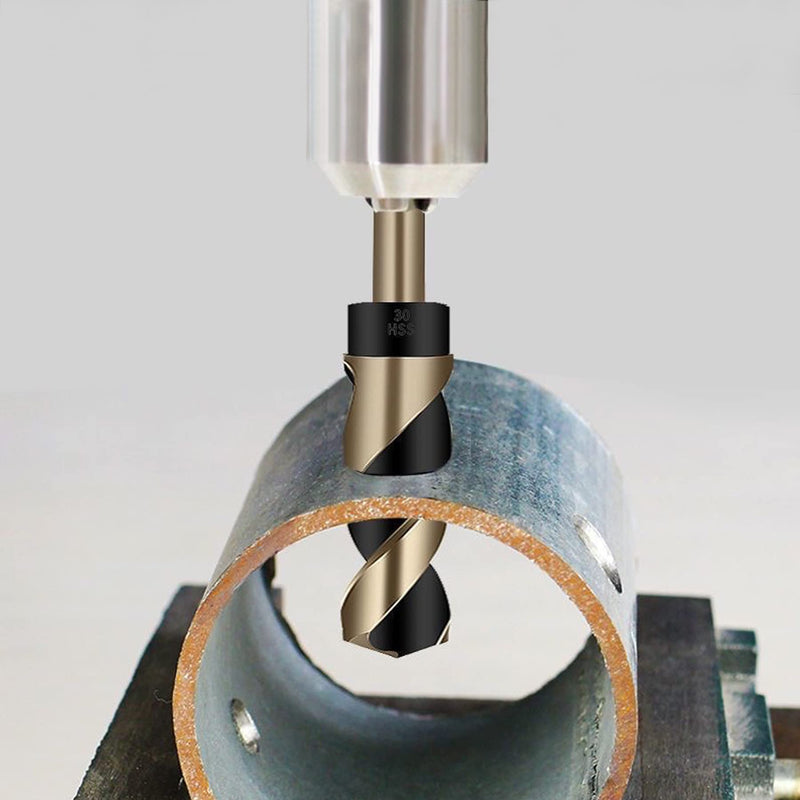 [Australia - AusPower] - LEPEVNEY 14mm Reduced Shank Twist Drill Bit with 10mm Round Shank for Stainless Steel Aluminum Alloy Metal Copper Plastic Wood, Made of High Speed Steel 4341 14mm with 10mm Shank 