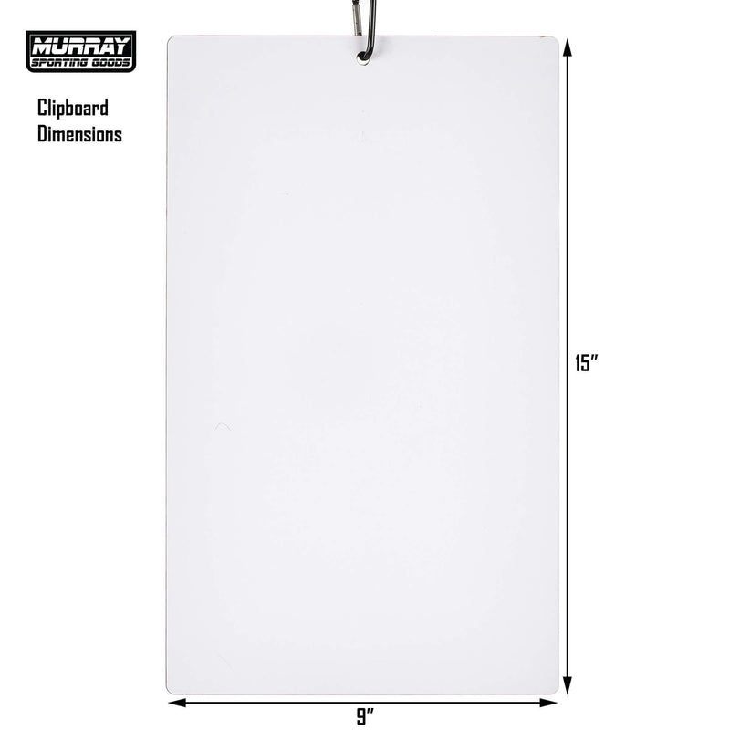 [Australia - AusPower] - Murray Sporting Goods Dry Erase Baseball Coaches Clipboard - White Baseball Coach Lineup Board | Perfect Coaches Gift for Baseball & Softball Coaches 