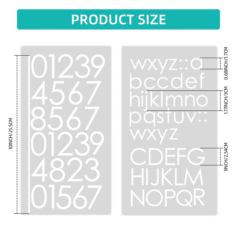 [Australia - AusPower] - Mailbox Numbers and Letter Stickers for Outside, Self Adhesive Letters Alphabet Vinyl Decal for Mailbox, Personalized Reflective House Address Stickers, Number Stickers for House Apartment Office Standard Mailbox White 