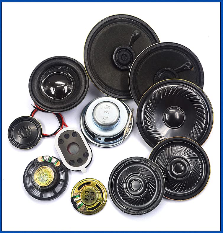 [Australia - AusPower] - Fielect 3Pcs DIY Magnetic Speaker 3W 8 Ohm 50mm Diameter Round Shape Replacement Loudspeaker 