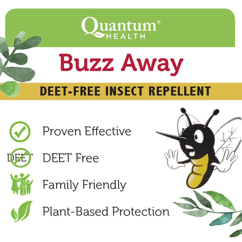 [Australia - AusPower] - Quantum Health Buzz Away Extreme - DEET-free Insect Repellent, Essential Oil Bug Spray - Small Children and Up, Travel Friendly, 8 Fl Oz 