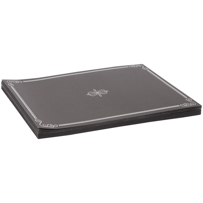 [Australia - AusPower] - Black Certificates Holders with Silver Border for Awards and Diplomas (Letter-Sized,12 Pack) 