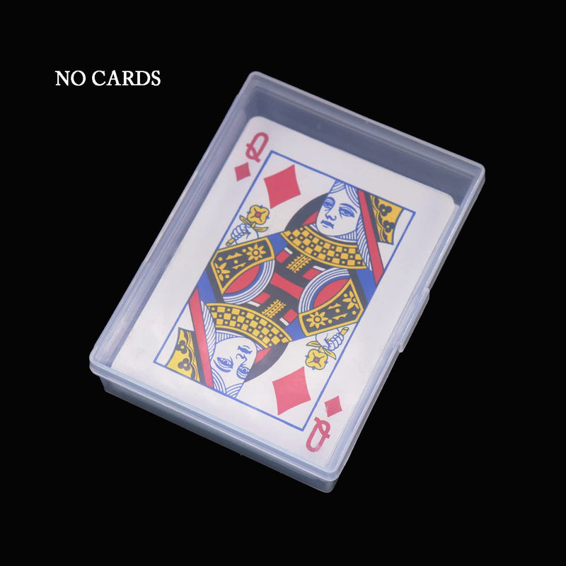 [Australia - AusPower] - Playing Card Deck Boxes 12pcs Cwdew Plastic Empty Gaming Card Holder Case Box Storage Organizer Snaps Closed, Internal Size is 3.6 inch x 2.6 inch x 0.8 inch(NO CARDS) 