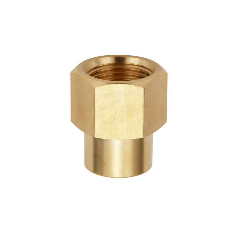 [Australia - AusPower] - Litorange 4 PCS Brass Pipe Fitting Reducer Coupling Adapter，3/8" NPT Female x 1/4 Inch NPT Female Extension Connector, for Fuel/AIR/Water/Oil/Gas WOG 