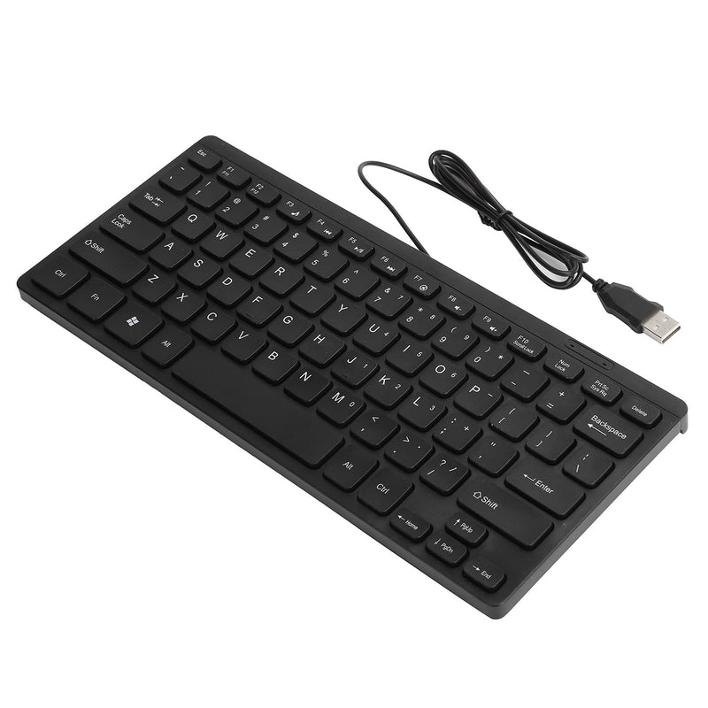 [Australia - AusPower] - K1000 Wired USB Mini Keyboard, Waterproof Portable Keyboard Wired, Save Space, Plug and Play Compact Small Keyboard for Win PC 
