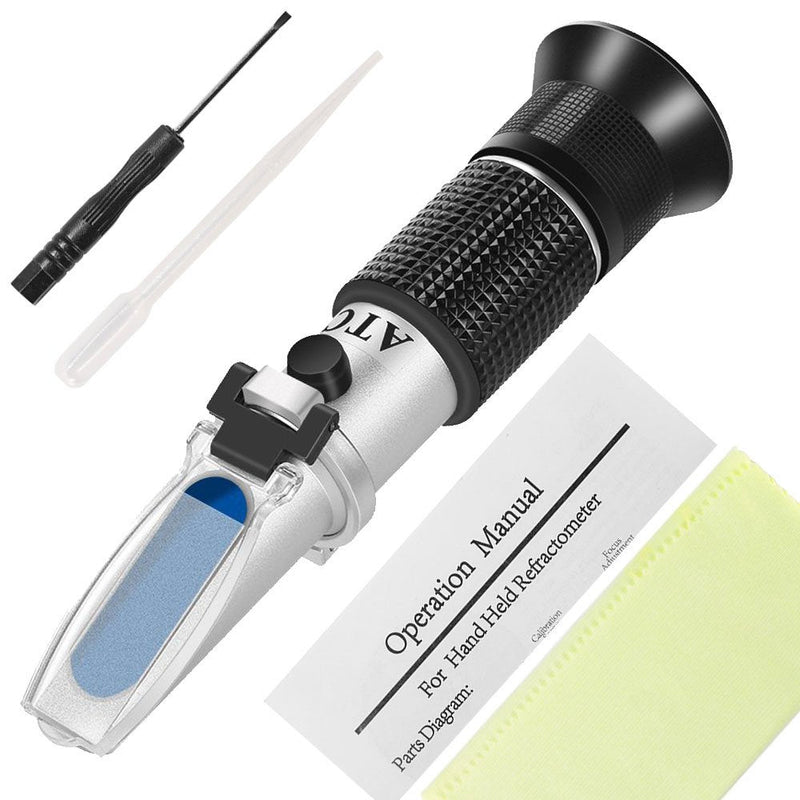 [Australia - AusPower] - Honey Refractometer,V-Resourcing Hand Held Be'(Baume)/Brix/Water Refractometer for Honey Test,Tri-Scale (Baume:38-43°;Brix:58-92%;Water:12-27%) 