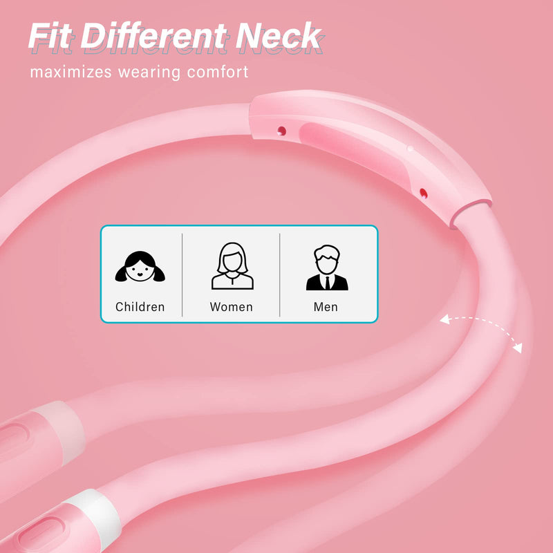 [Australia - AusPower] - Vekkia Rechargeable Book Light - Includes 4 LED Pink Neck Reading Light and 6 LED Black Book Light Set with Charger 