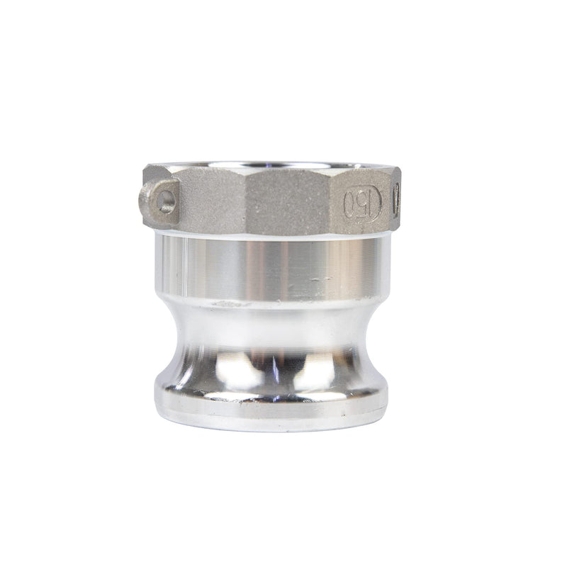 [Australia - AusPower] - Quafwia 2pcs Aluminum cam lock fittings (1-1/2" Part A) cam groove hose fitting camlock fittings , Male Adapter Female NPT Thread camlock fitting (1-1/2‘’) 1-1/2‘’ 