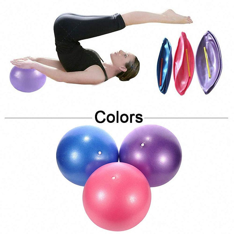 [Australia - AusPower] - 3 Pack Mini Exercise Balls with Air Pump, 9-10 Inch Professional Grade Anti Burst Heavy Duty and Slip Resistant Small Pilates Ball for Yoga Fitness Stability Barre Balance Training Physical Therapy 