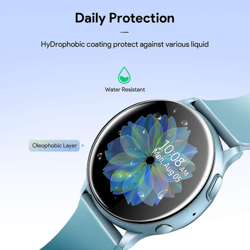 [Australia - AusPower] - HATOSHI 6 PACK Screen Protector Compatible with Samsung Galaxy Watch 4 40mm/ Galaxy Watch Active 2 40mm/ Galaxy Watch Active Smartwatch Flexible Film Clear Bubble-free Max Coverage Case Friendly, 40mm 