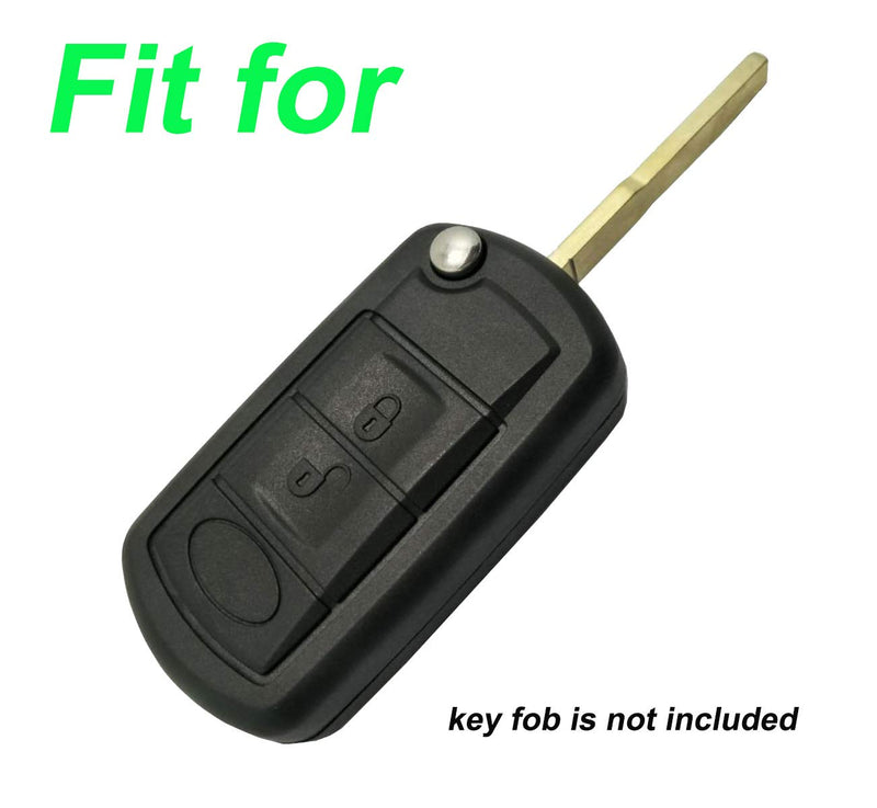 [Australia - AusPower] - Keyless Entry Remote Key Fob Skin Cover Protective Silicone Rubber key Jacket Protector for Land Rover Discovery LR3 Range Rover Sport (Black) Black 